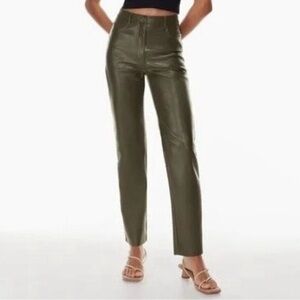 Wilfred Olive Green High-Waisted Pants